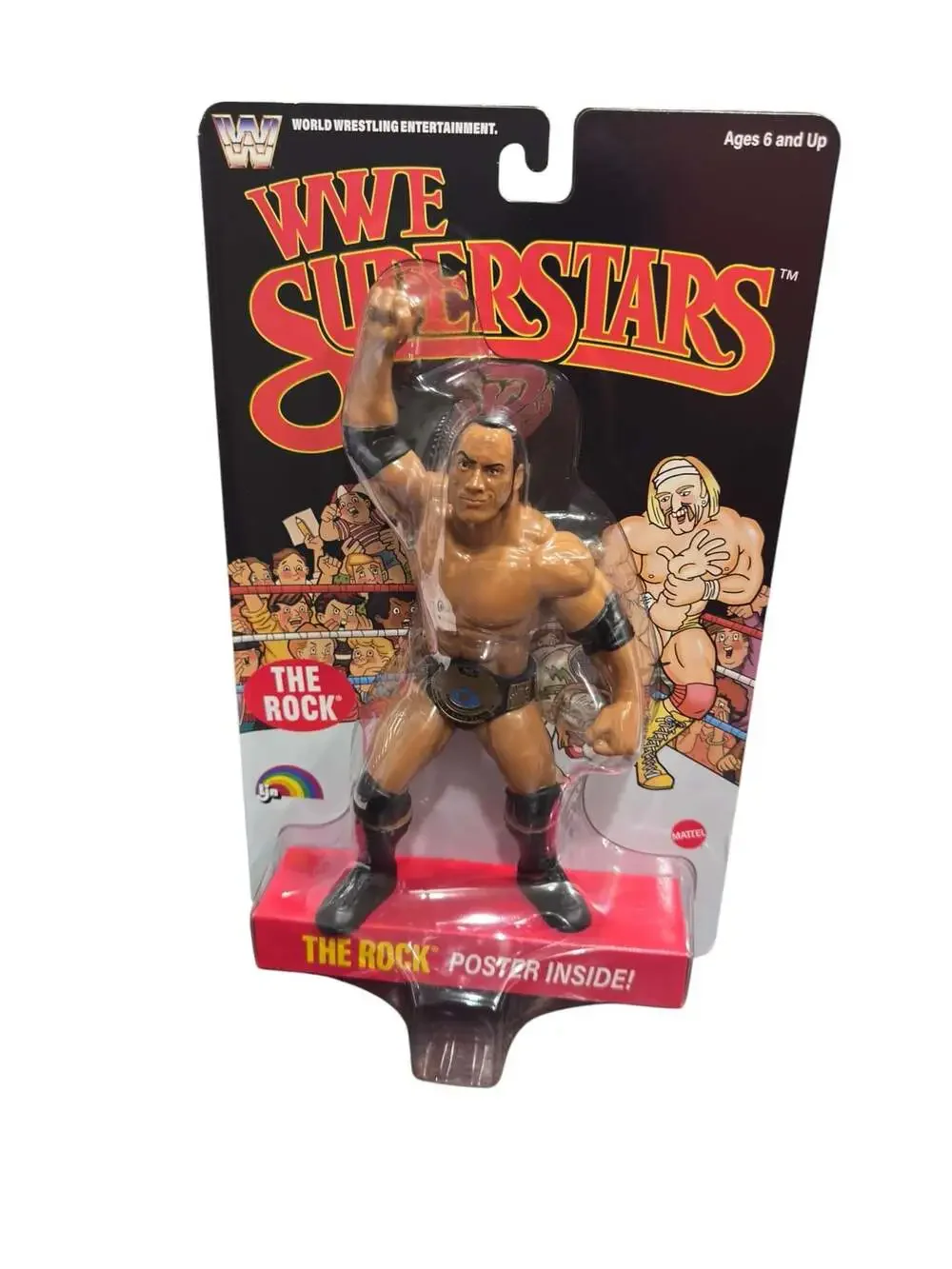 Mattel WWE Superstars The Rock LJN-Style Retro Action Figure